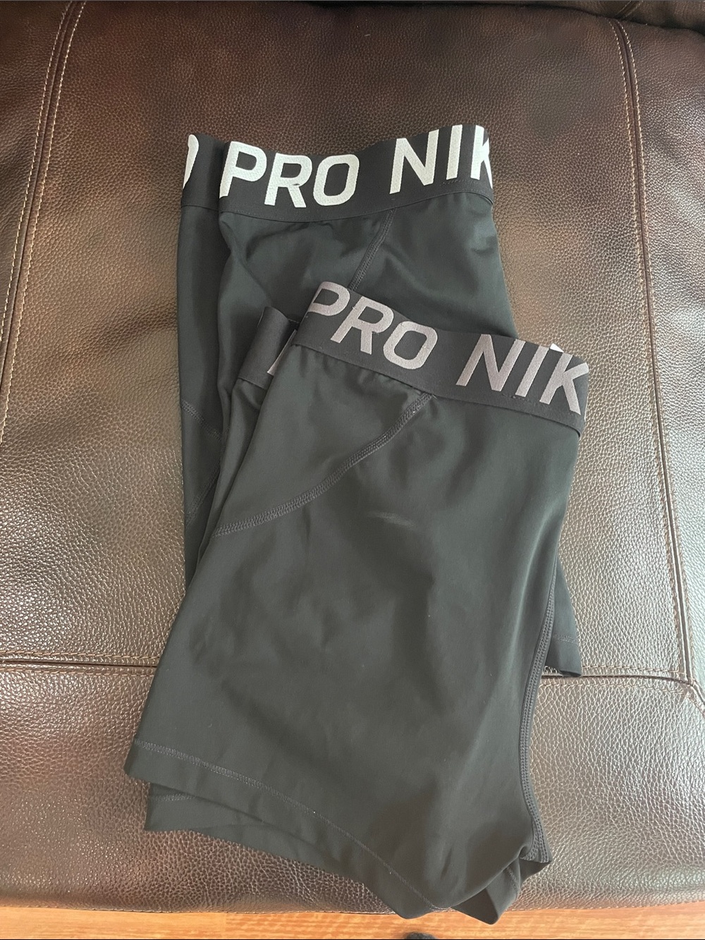 Nike women’s “boy” shorts with Pro Waistband Set of 2